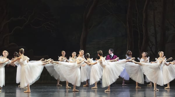 Atlanta Ballet's dress rehearsal for "La Sylphide" with its corps de ballet. Photo: Kim Kenney