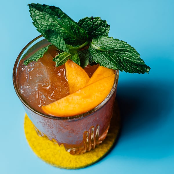 Southern Belle's Damsel in Distress gets its summertime sweetness from a Pearson peach shrub. Courtesy of Southern Belle