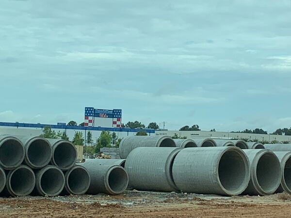 The Assembly Studios buildout is happening in the shadow of a Super H-mart and BrandsMart in Doraville. RODNEY HO/rho@ajc.com