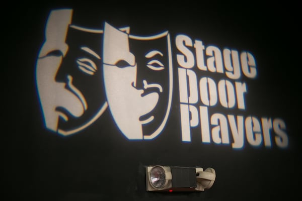 The Stage Door Players logo is shown Saturday, May 9, 2015, in Dunwoody. PHOTO / JASON GETZ