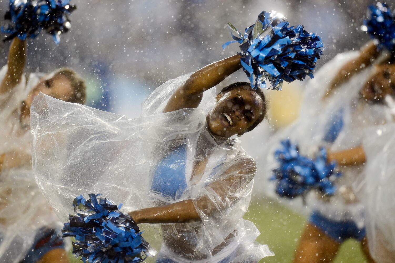 NFL cheerleaders perform at preseason games