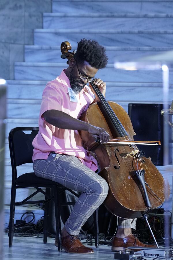 "Religious Pluralism" inspired performance by cellist Okorie Johnson