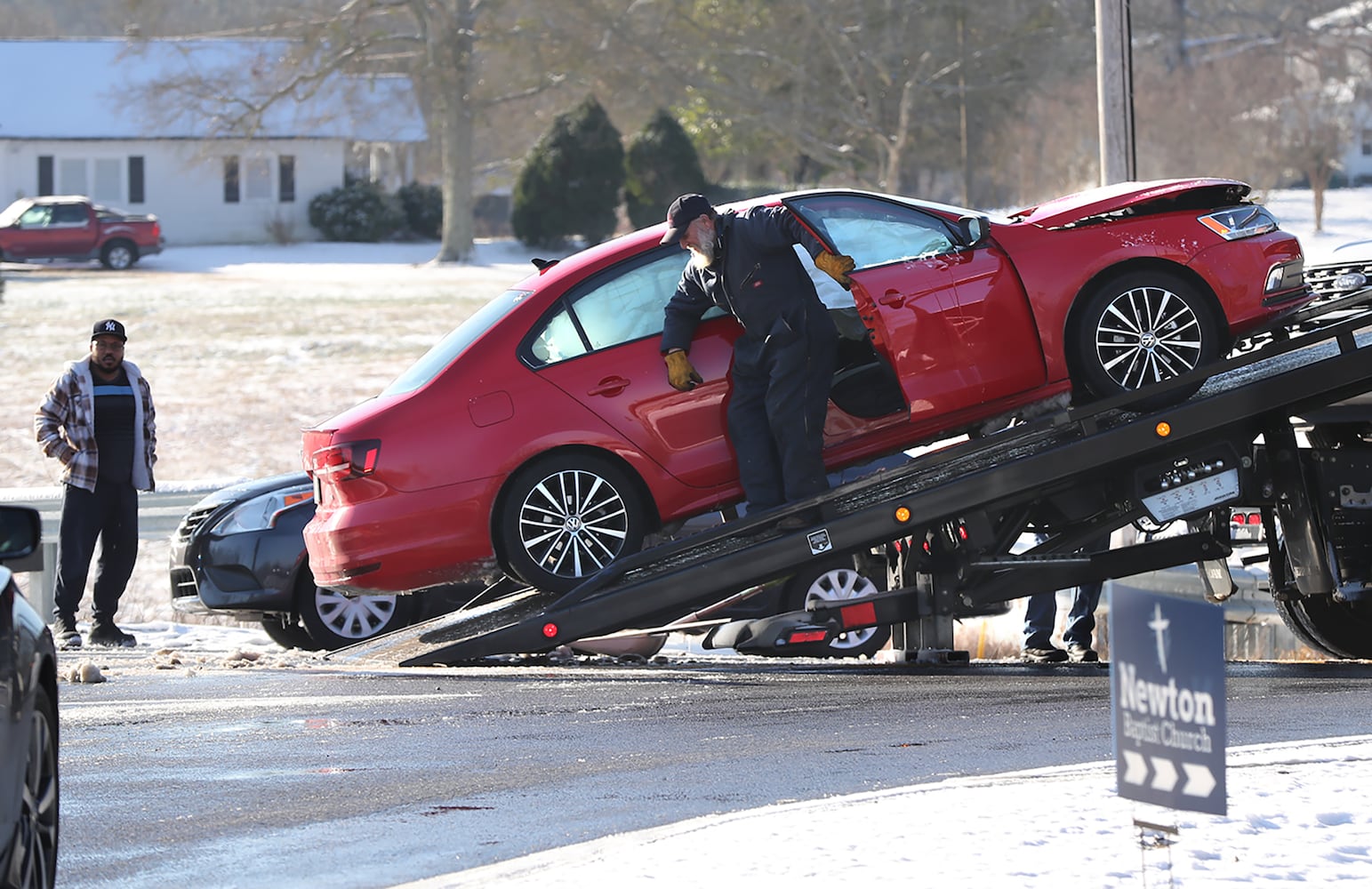 Photos: Frigid cold and snow move in to metro Atlanta