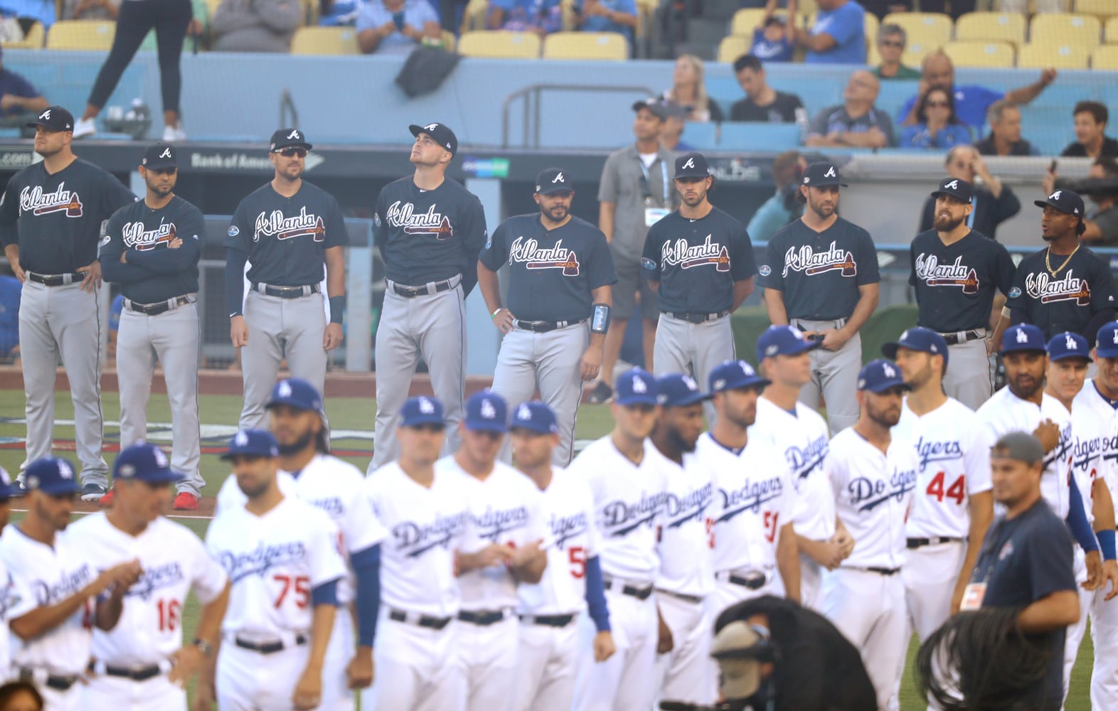 Photos: Braves fall to Dodgers in playoffs opener