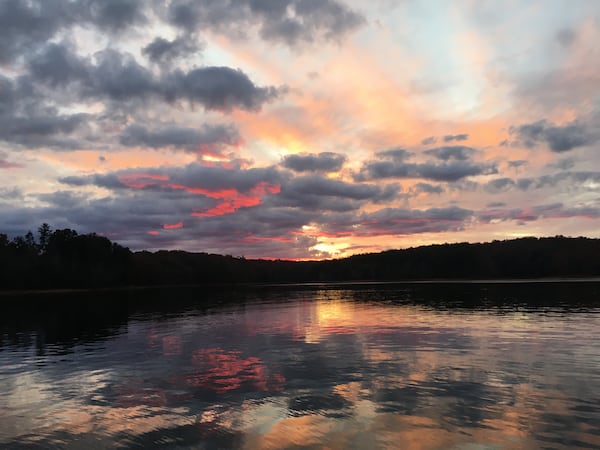 Steve Travis took this photo last November at sunset on Lake Chatuge, Hiawasee.  "The colors and reflections light up the sky and water to create a template for an impressionist painting," he wrote.