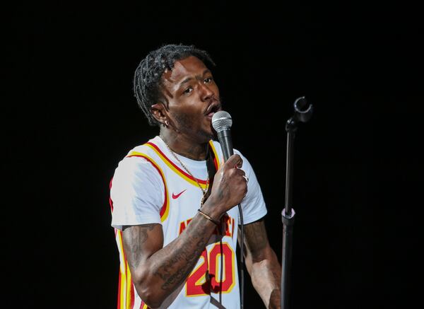 DC Young Fly Performs at The In Real Life Comedy Tour at State Farm Arena on Friday, May 7, 2021, in Atlanta. (Photo by Robb Cohen/Invision/AP)