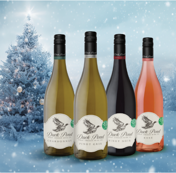 Duck Pond Cellars is offering a holiday bundle of four different wines. Courtesy of Duck Pond Cellars