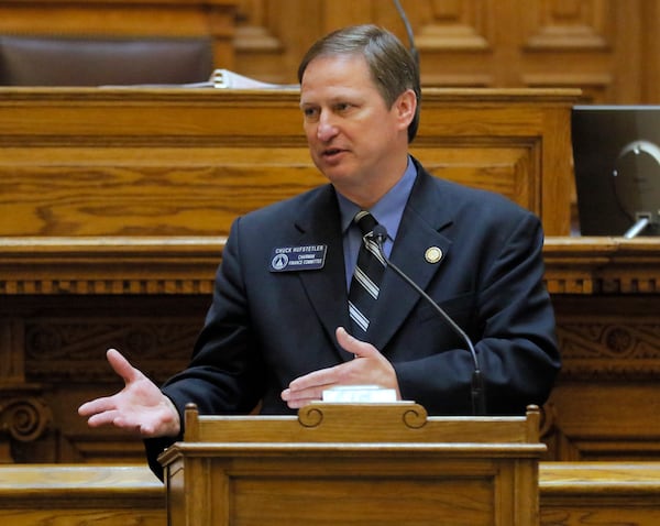 State Senate Finance Committee Chair Chuck Hufstetler, long an outspoken GOP supporter of expanding Medicaid in Georgia, says he believes a deal is possible this year "if the right factors come into place.” BOB ANDRES  /BANDRES@AJC.COM