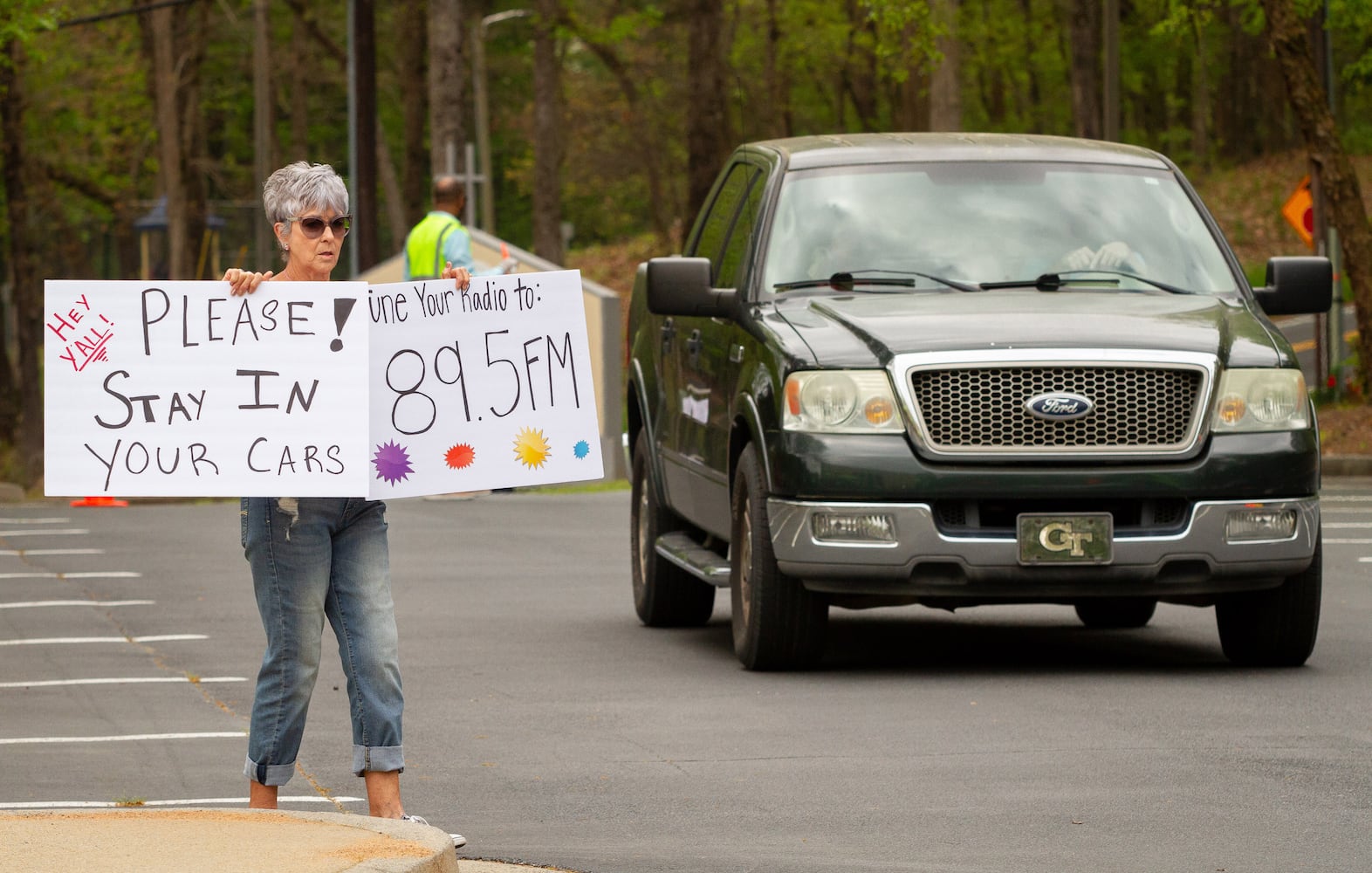 Churchgoers across metro Atlanta attend socially distant, drive-in services