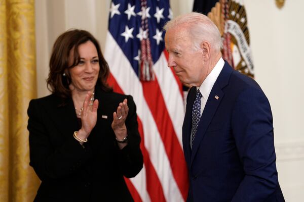 U.S. President Joe Biden and Vice President Kamala Harris will make a major high-speed internet infrastructure announcement from the White House. (Yuri Gripas/Abaca Press/TNS)