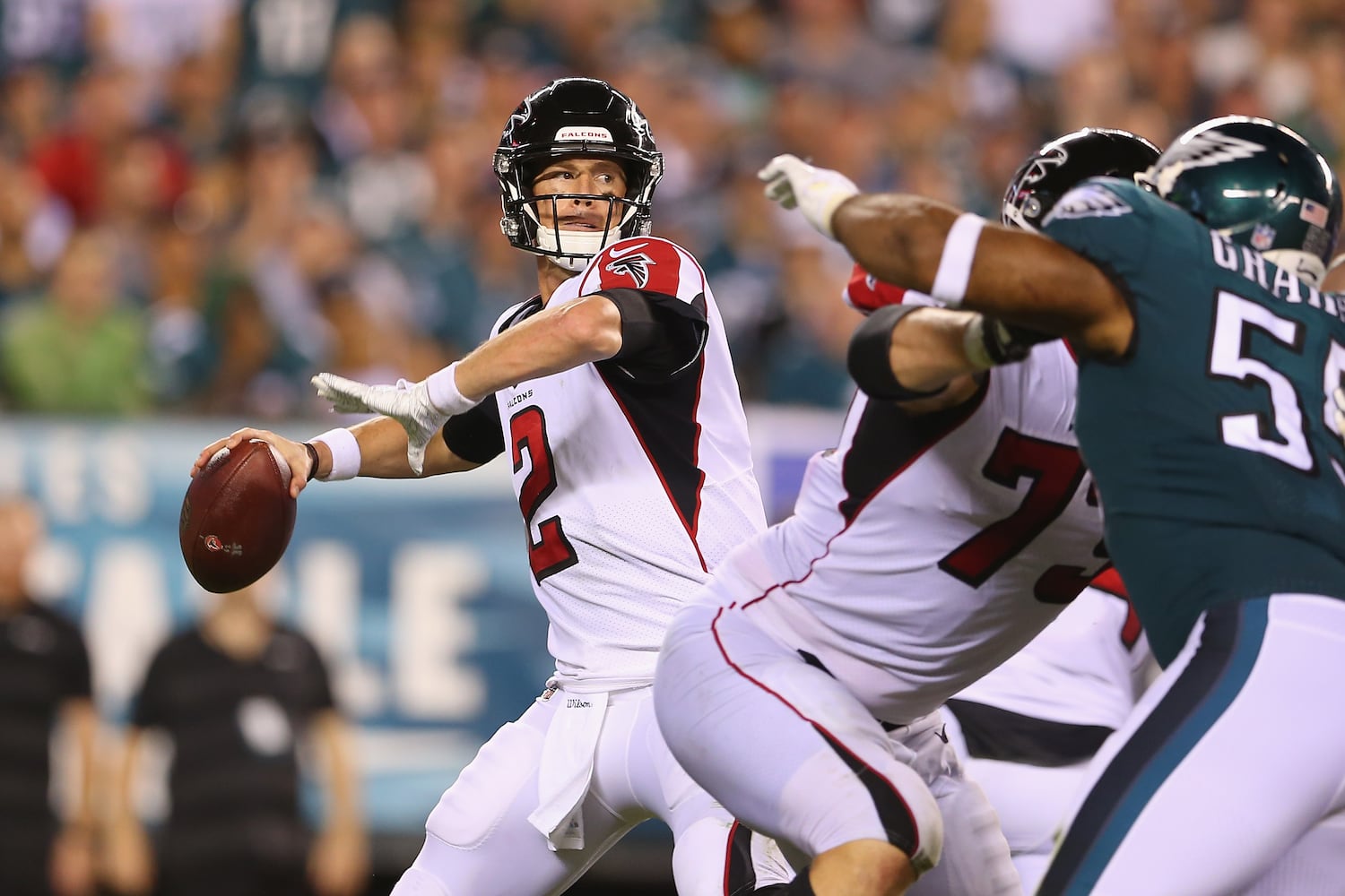 Photos: Falcons open season against Eagles