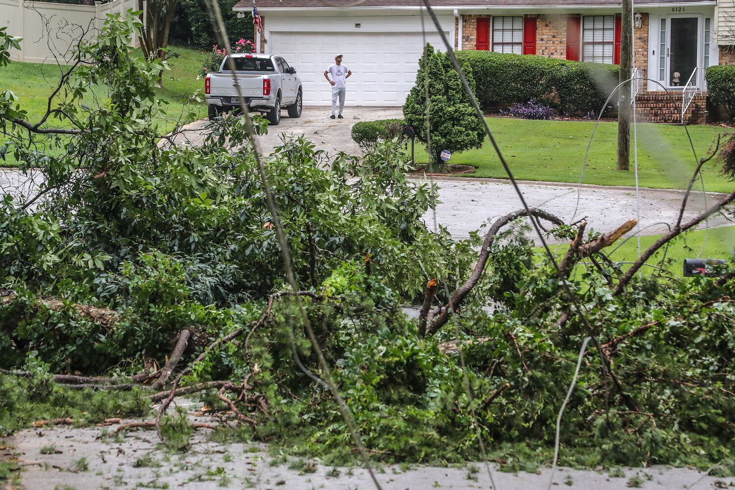 Bad weather Sunday tree down