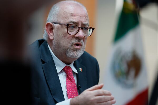 “The fear is very real and we are very concerned about that fear,” says Javier Díaz de León, Mexican consul general in Atlanta. “We think they should be taking this personal climate very seriously.” (Miguel Martinez/AJC)