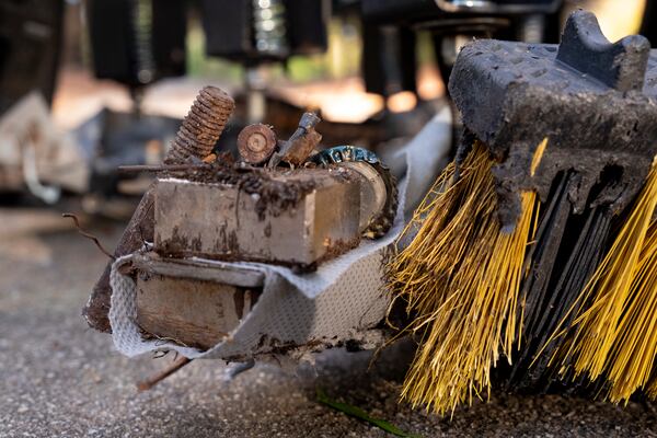 Keeping his equipment clean is an arduous task, Alex Benigno said.