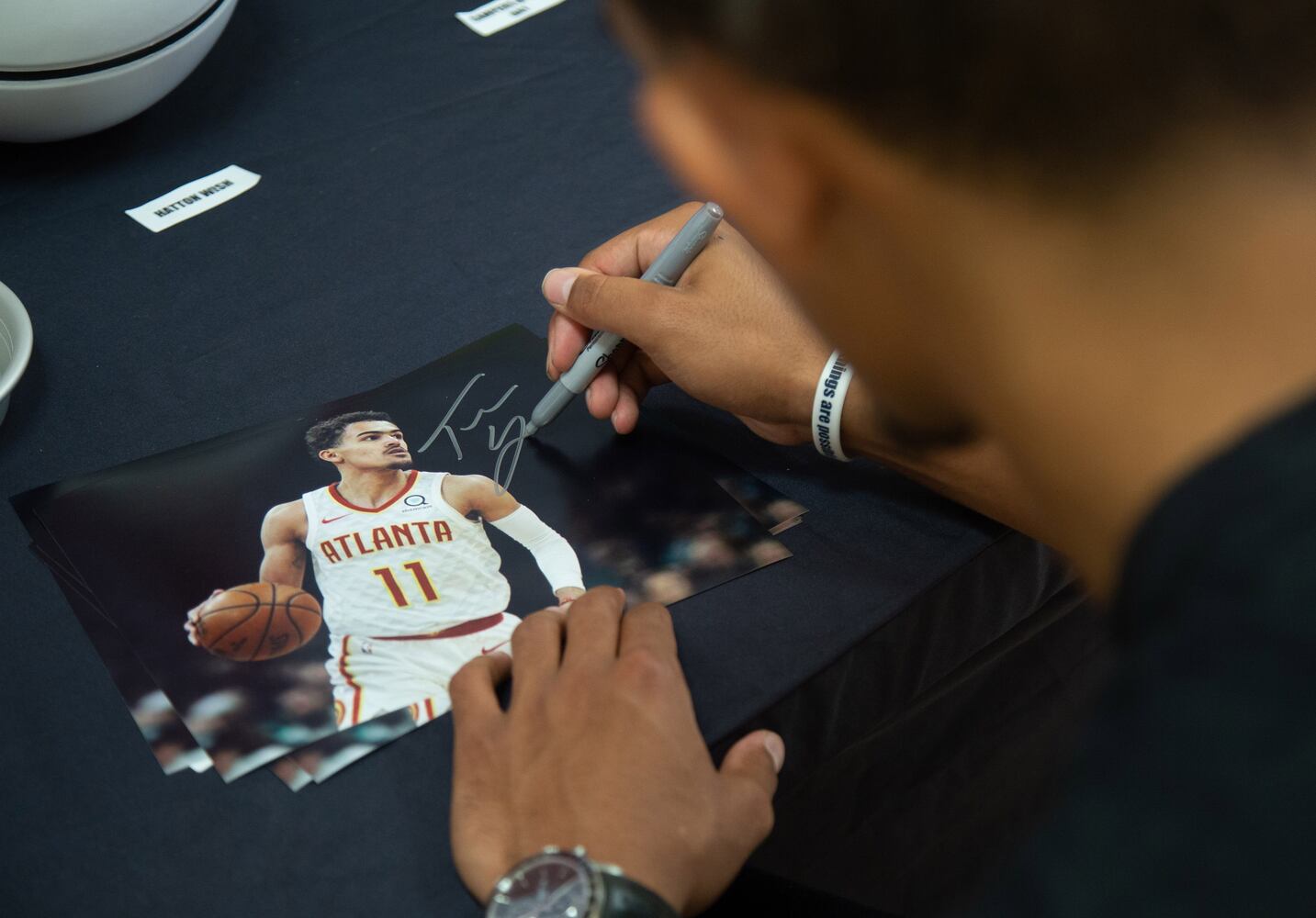 Photos: Hawks’ Trae Young appears at basketball camp for youngsters