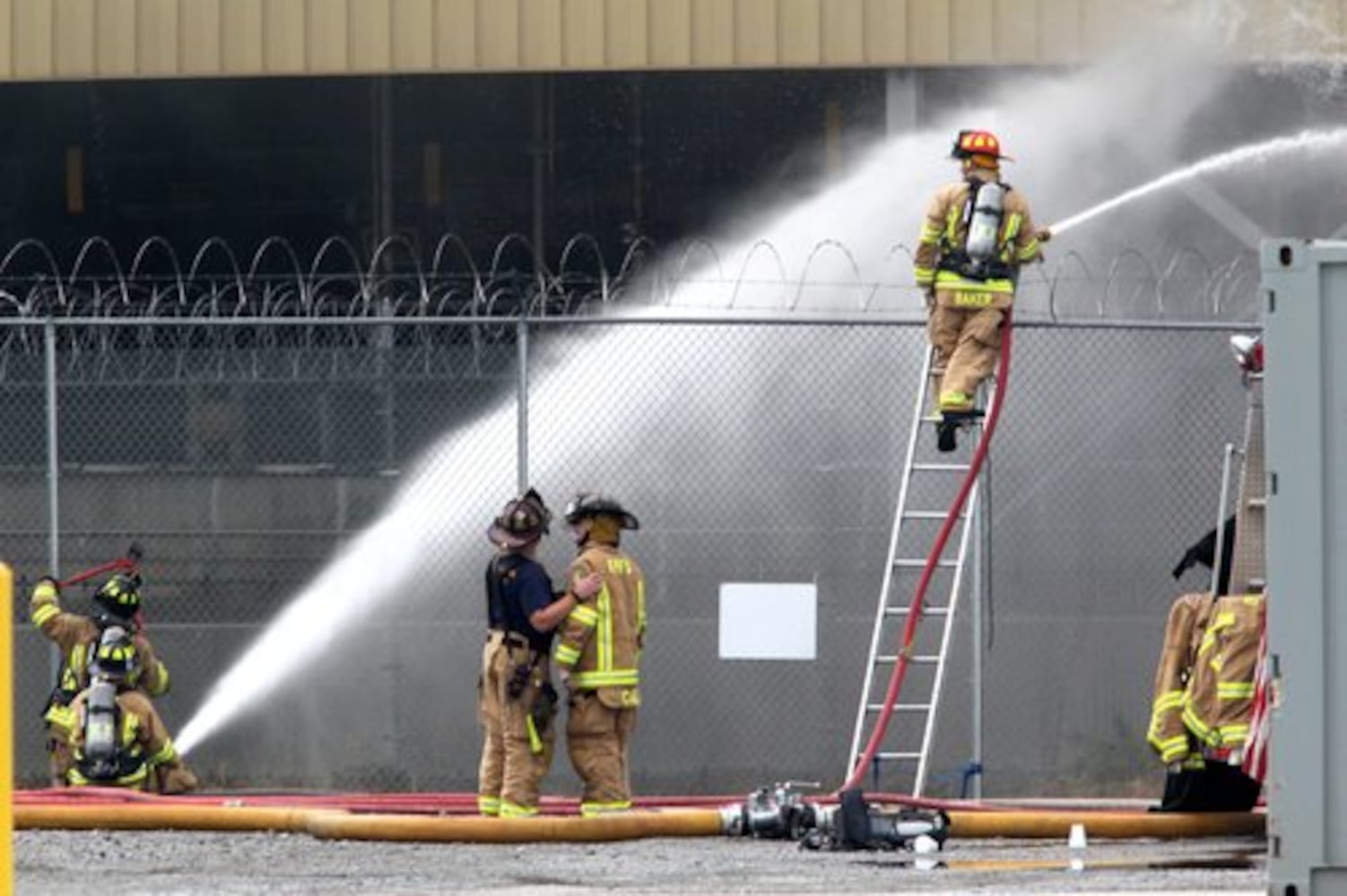 Clorox plant on fire in Forest Park