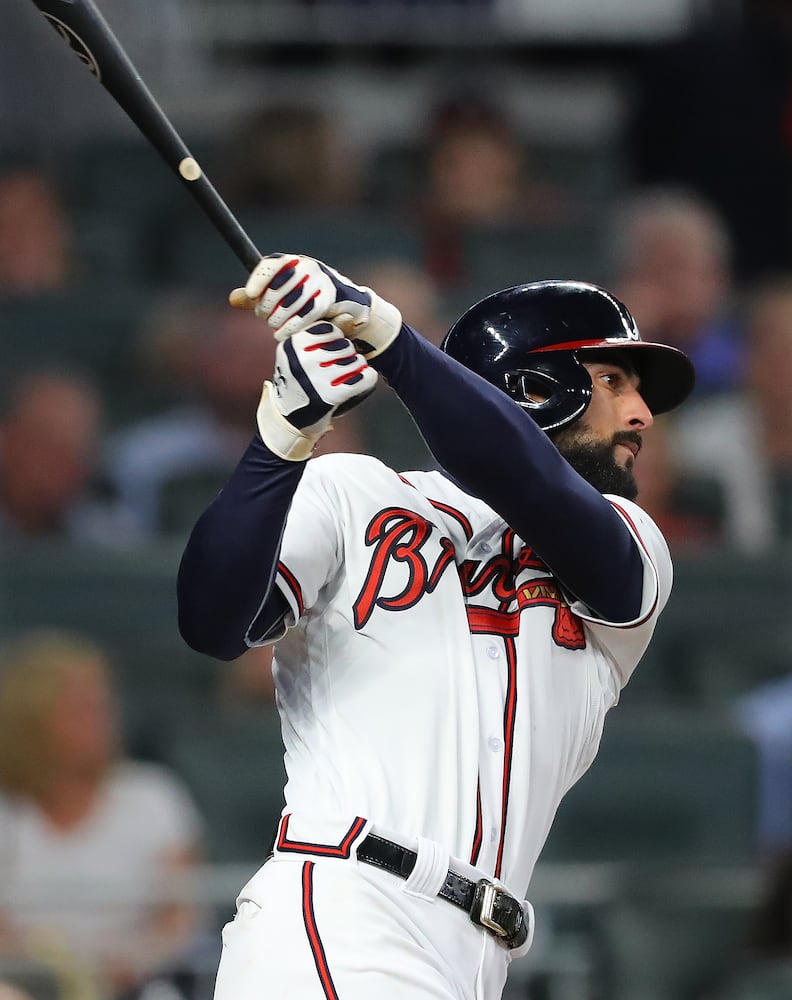 Photos: Jose Bautista suits up for Braves