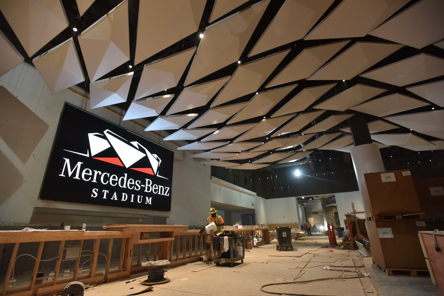 Photos: The latest look at the Falcons’ new Mercedes-Benz Stadium