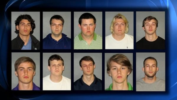 Ten fraternity brothers were charged in the hazing death of Roswell native Max Gruver, who of alcohol poisoning in 2017 at a Louisiana State University frat house. 