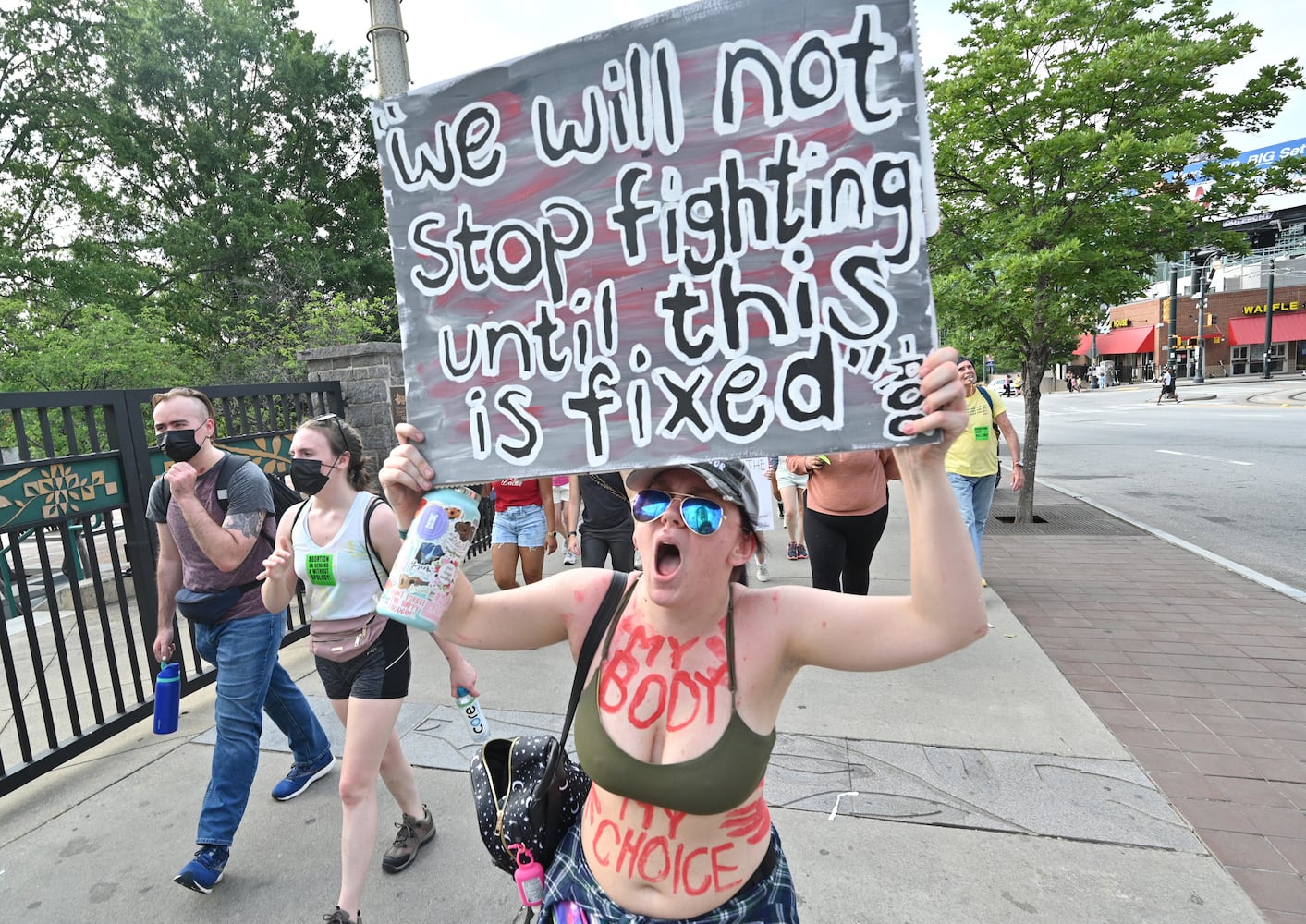 2nd Day Protest on Roe v. Wade