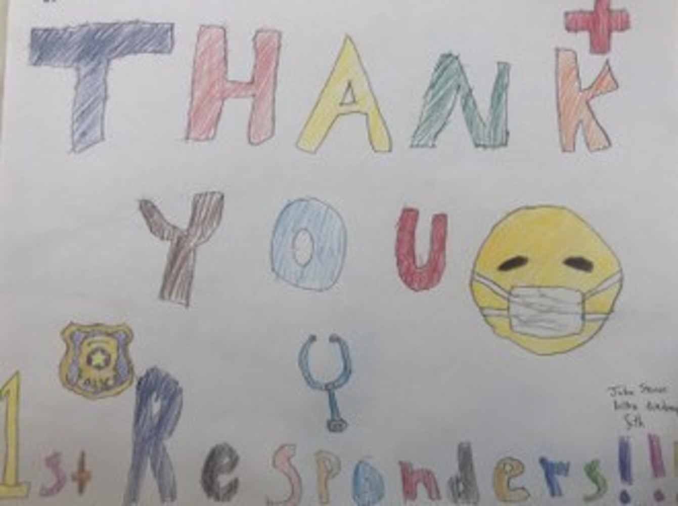 Art from the Heart: Kids thank front-line workers