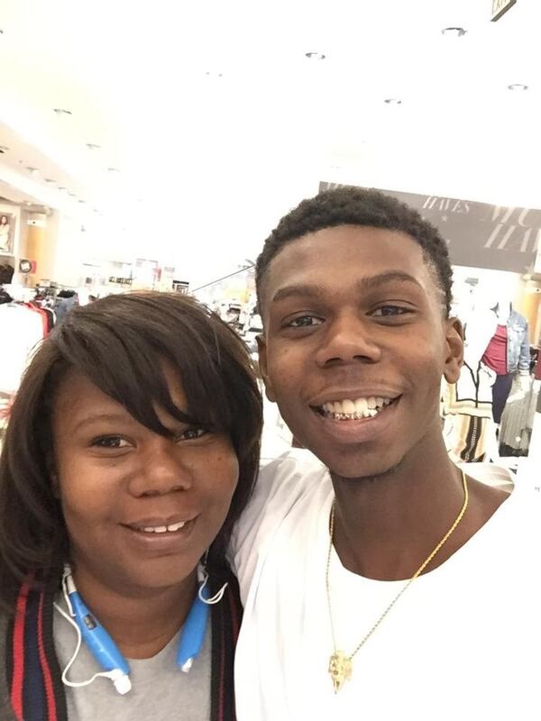 Ricky Boyd and his mother, Jameillah Smiley. Boyd was shot by Savannah Police Jan. 23. FAMILY PHOTO