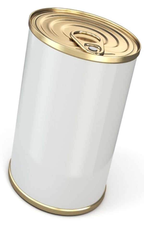 Food tin can on white isolated background. (Dreamstime/TNS)