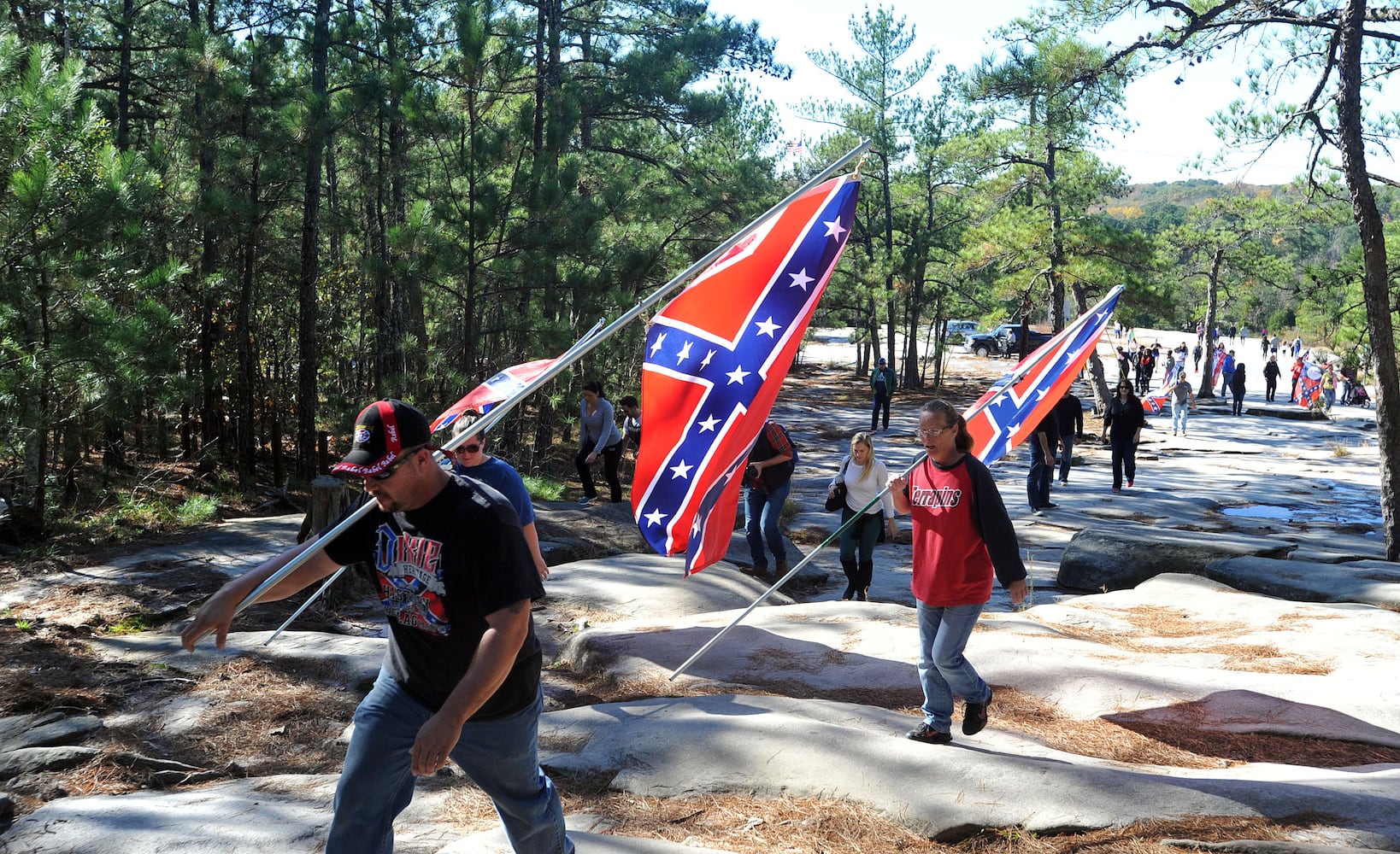 Protesters want to keep Stone Mountain 'pure' to its Confederate roots