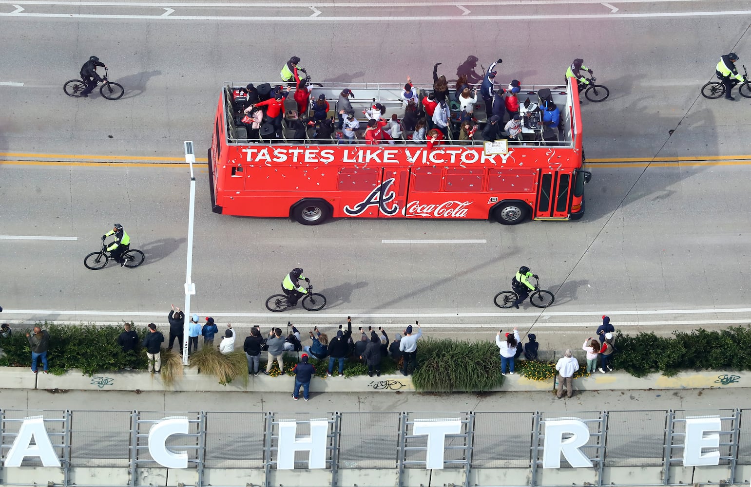 Braves baseball parade