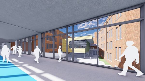 Renderings of the Howard Middle School project in Atlanta's Old Fourth Ward. Renderings provided by lead architect Stevens & Wilkinson.