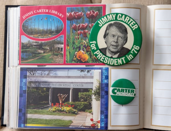 Some postcards from the Jimmy Carter Library are in Joe Vella's collection of over 52,000 postcards from around the world in his Decatur home. PHIL SKINNER FOR THE ATLANTA JOURNAL-CONSTITUTION