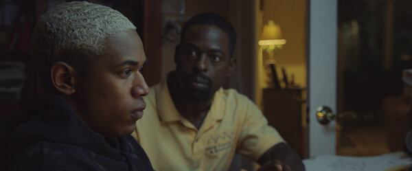 Kelvin Harrison Jr. (left) and Sterling K. Brown star in director Trey Edward Shults’ wrenching family melodrama “Waves,” which won Harrison a special award for Best Breakthrough Performer from the Atlanta Film Critics Circle. Photo credit: A24