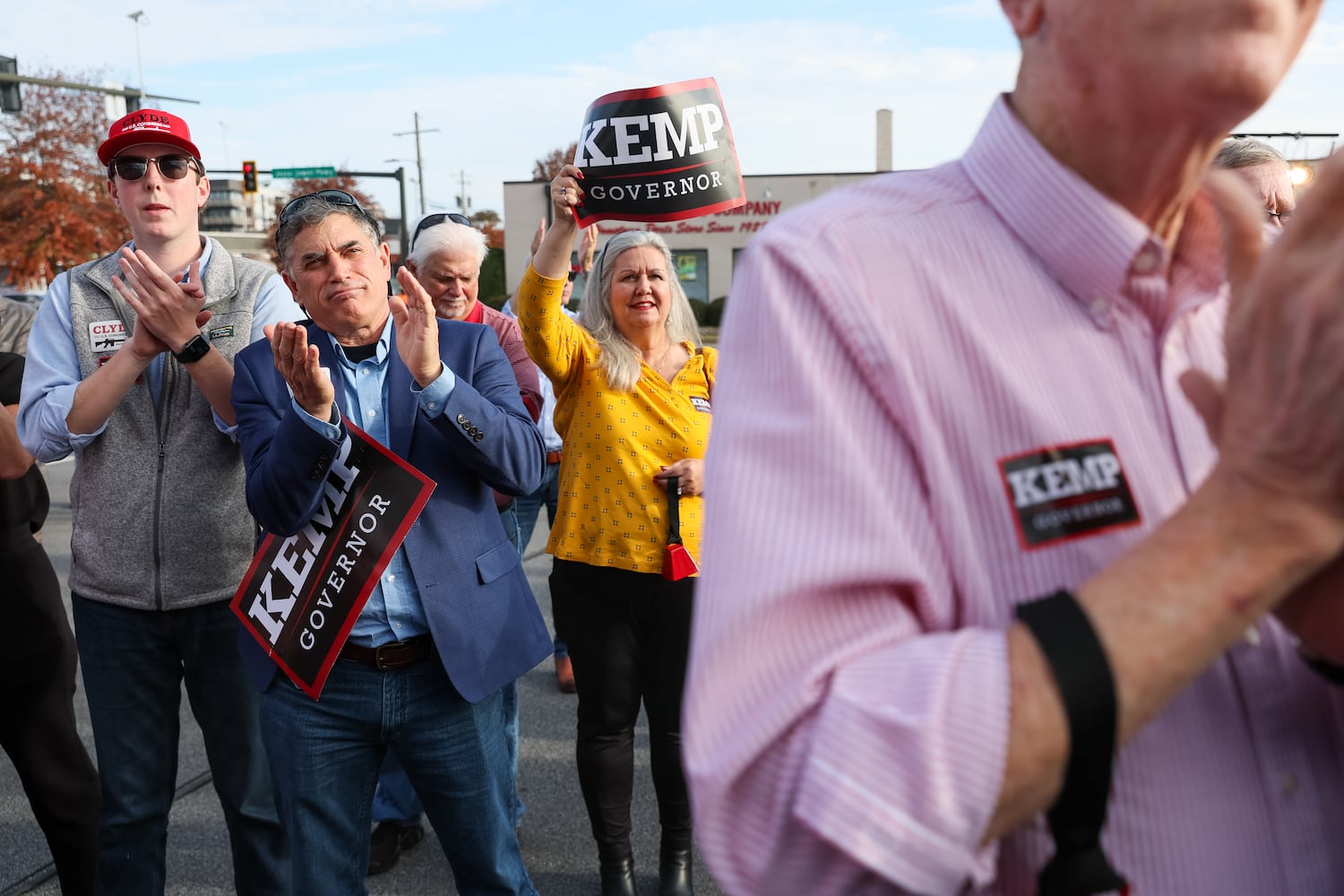 Abrams, Kemp campaign photos