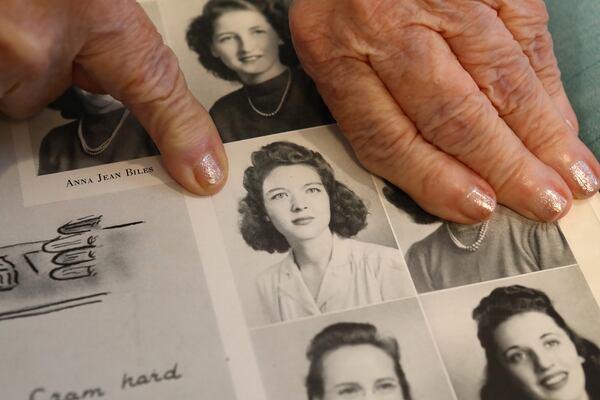 Elizabeth Carter, 96, shares her senior yearbook photo. Carter graduated from Girls High School in Atlanta in 1943.
Curtis Compton / Curtis.Compton@ajc.com