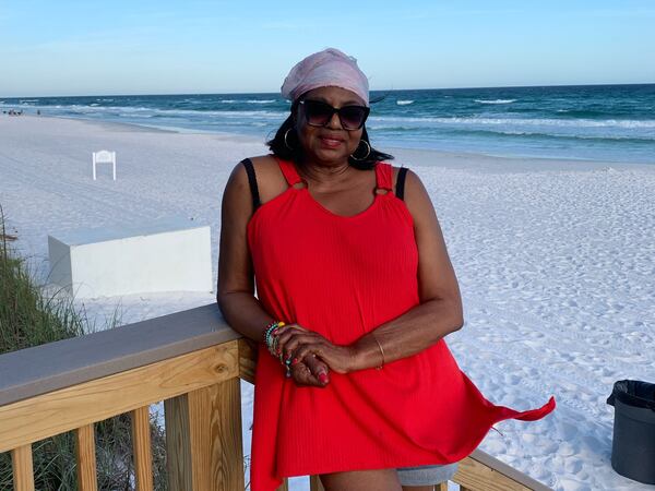 Flo Rushin, 72, is a regular water aerobics participant at Rosel Fann Natatorium.