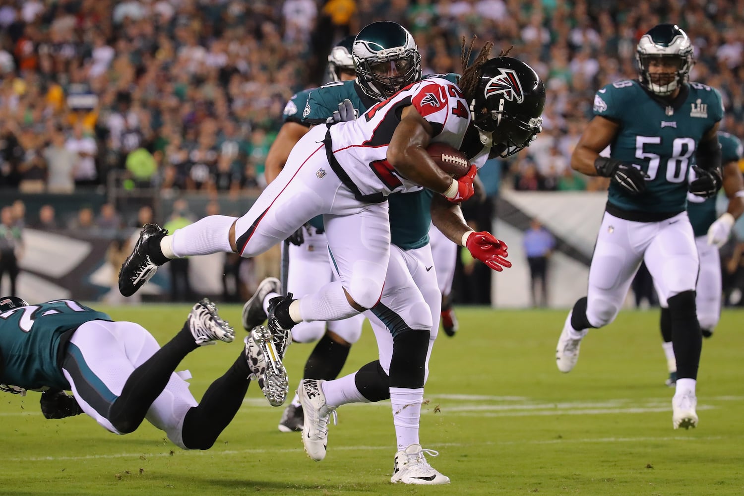 Photos: Falcons open season against Eagles