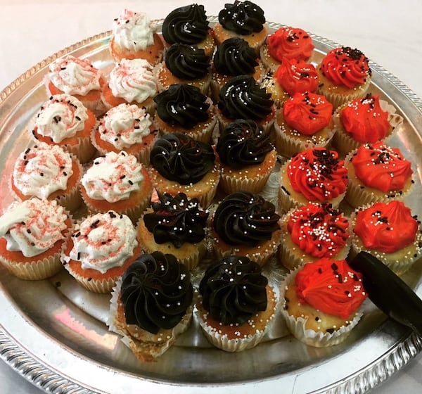 Special cupcakes decorated for Homecoming 2013 were offered to students dining at the University of Georgia’s Snelling Hall. Courtesy of Olivia King