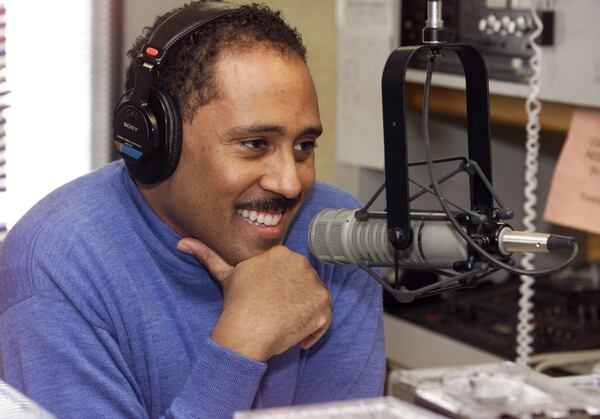 010206-ATLANTA, GA: Photo of V103 morning show host Frank Ski for living profile. To go with other photos of him at work and home. (PHIL SKINNER /staff). Frank Ski in 2004. AJC file photo