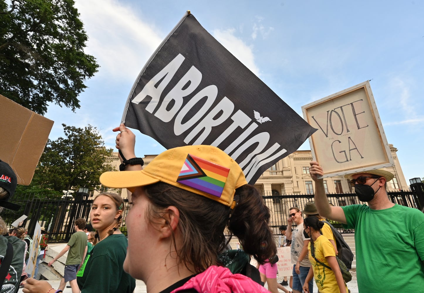 Protest the Supreme Court's decision to overturn Roe v. Wade