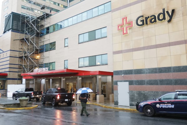 Busy mornings at Grady Memorial Hospital’s emergency department. Officials with the Georgia Department of Public Health stressed to the public that people should not seek COVID-19 tests at hospital emergency rooms unless they are experiencing severe COVID-19 symptoms.
Miguel Martinez for The Atlanta Journal-Constitution 