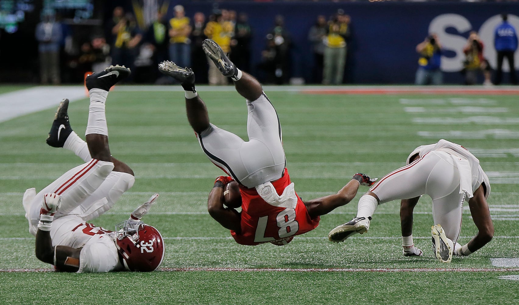 Photos: Bulldogs battle Alabama in SEC Championship game