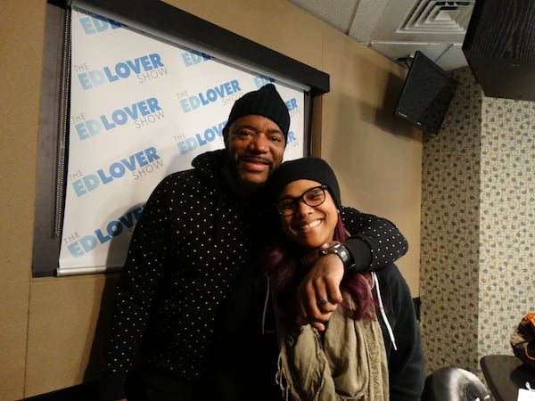 Ed Lover and Monie Love in their new studios at Radio One Atlanta headquarters January 20, 2016. CREDIT: Rodney Ho/rho@ajc.com