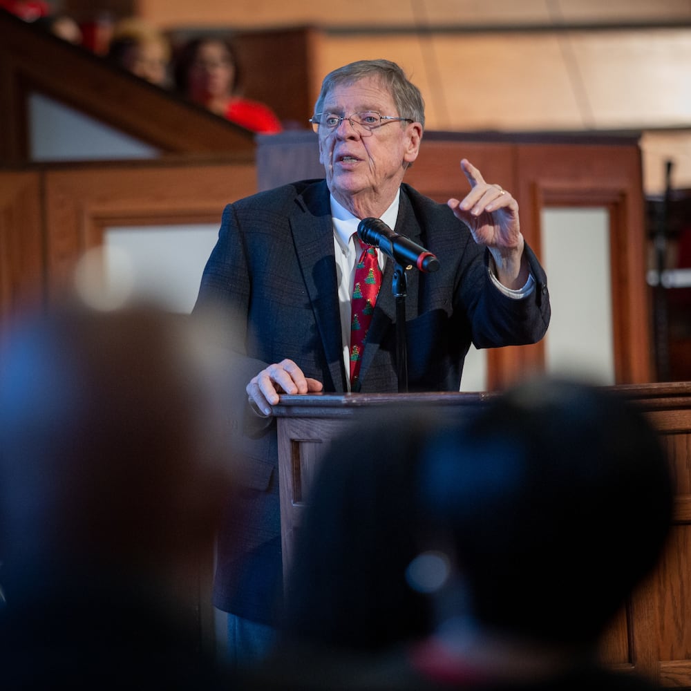 PHOTOS: Sen. Johnny Isakson speaks at Ebenezer Baptist Church