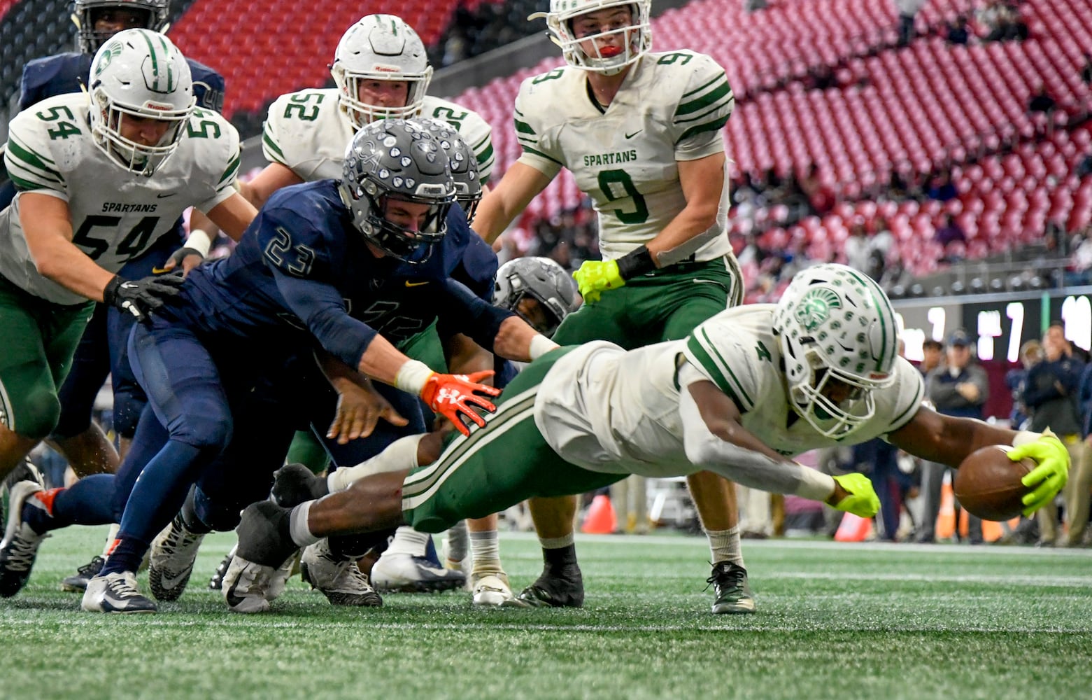 Photos: Day 2 of HS state title games at Mercedes-Benz Stadium