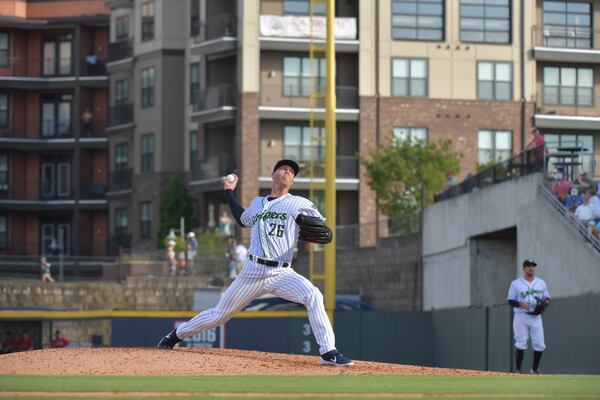 The Braves' Mike Foltynewicz pitched at CoolRay Field last season.