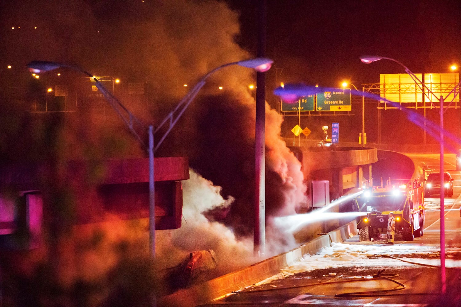 I-85 fire and bridge collapse