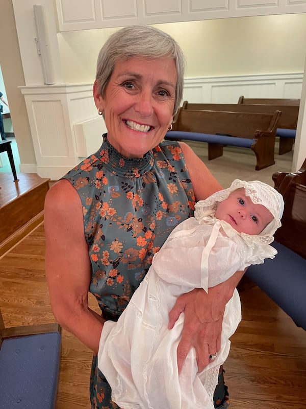 Kelly Garrett Glanton and her granddaughter, Dorothy Grace Waters.