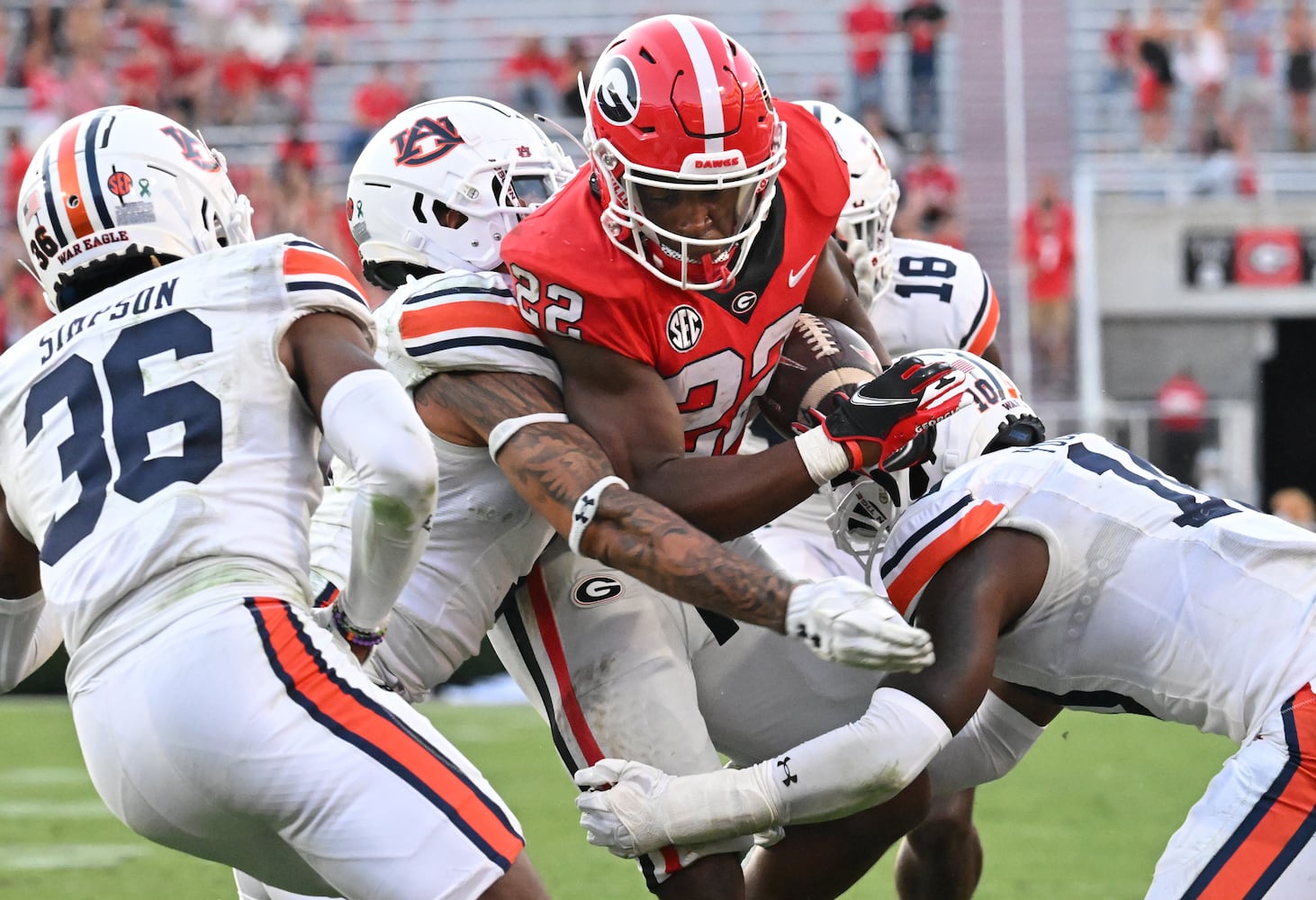 Georgia vs Auburn football