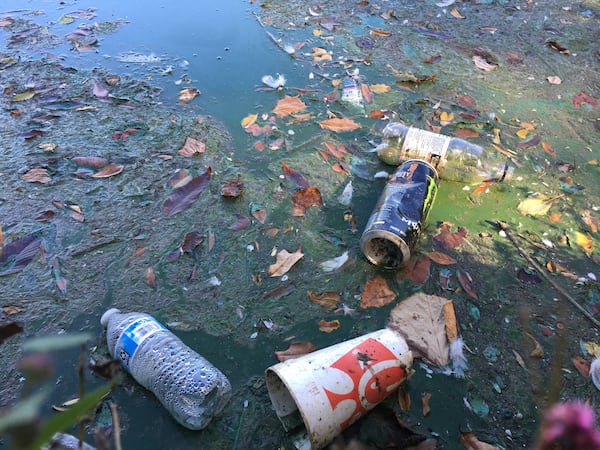 When Laura Costadone, a PhD student of environmental science and management at Portland State University, was shown thisand another photo taken on October 18, 2018, a couple weeks after Atlanta's contractor reported visiting, she said: "It seems like a lot of garbage in the lake."   