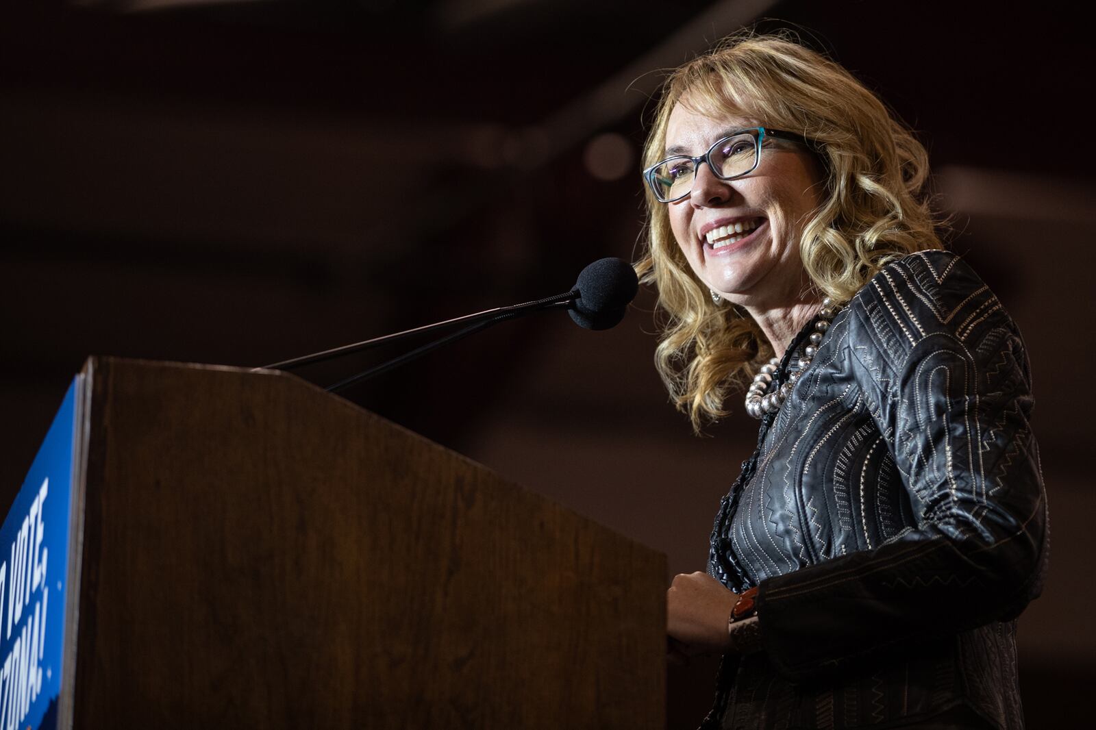 Former U.S. Rep. Gabby Giffords is headed to Atlanta today for a private reception and a free community screening of a documentary about her fight to recover from a 2011 assassination attempt  (Caitlin O'Hara/The New York Times)